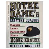 Johnny Lujack signed Notre Dame's Greatest...