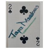 Jayne Meadows signed playing card