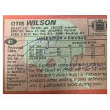 Chicago Bears Otis Wilson 1983 Topps #41 signed...
