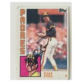 San Diego Padres Elias Sosa signed 1984 Topps...