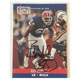 Buffalo Bills Ray Bentley signed NFL Pro Set...
