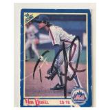 New York Mets Tim Teufel signed 1990 Score...