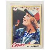 Montreal Expos Will McEnaney signed 1978 Topps...
