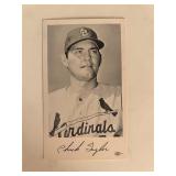 Chuck Taylor facsimile signed photo. 3x5 inches