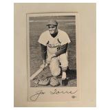 Joe Torre facsimile signed photo. 3x5 inches