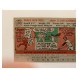 Topps Wilmer Mizell baseball card unsigned