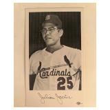 Julian Javier facsimile signed photo. 3x5 inches