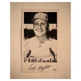 Billy Muffett facsimile signed photo. 3x5 inches
