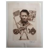 Josh Gibson Artwork. Artist Signed Hors...