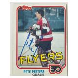 Philadelphia Flyers Pete Peeters 1981 Topps...