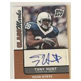 Penn State Lions Tony Hunt signed 2007 Topps...