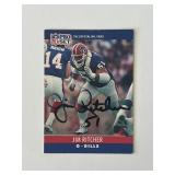 Buffalo Bills Jim Ritcher 1990 NFL #45 signed...