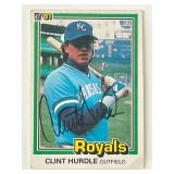 Kansas City Royals Clint Hurdle signed 1981...