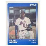 Mets Archie Corbin signed 1990 Star #4 trading...