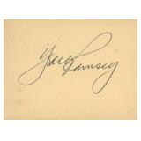 NFL Great Jack Ramsay original signature