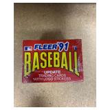 Fleer 1991 baseball card box