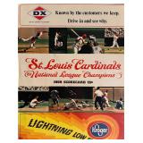 St Louis Cardinals 1969 scorecard. 8x11 inches