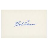 Bob Lemon original signature