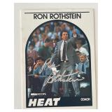 Miami Heat Ron Rothstein 1990-91 NBA Hoops...
