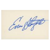 Enos Slaughter original signature