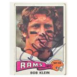 Los Angeles Rams Bob Klein 1975 Topps #148...