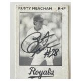 Kansas City Royals Rusty Meacham signed trading...