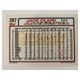 Jack Clark signed baseball card