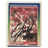 Falcons Chris Miller signed 1990 Score #70 ...