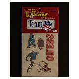 Vintage 1992 NFL Houston Oilers Tattoos