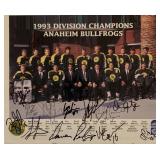 Anaheim Bullfrogs team signed photo