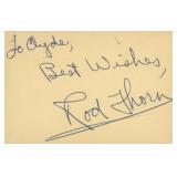 NBA Rod Thorn original signature