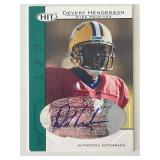 Devery Henderson signed autograph card