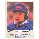 Buffalo Bills Walt Corey signed trading card