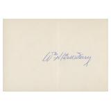 Bill Terry original signature