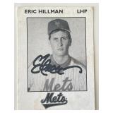 New York Mets Eric Hillman signed trading card
