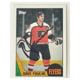 Philadelphia Flyers Dave Poulin 1987 Topps #39...