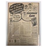 The Gashouse Gang Newspaper Advertisement. 1945