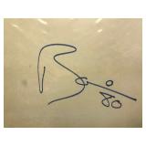 David Bowie original autograph oversized