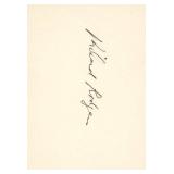 Composer Richard Rodgers original signature....