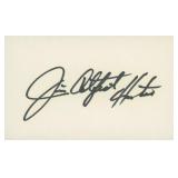 NY Yankee Jim "Catfish" Hunter original signature