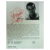 Robert Goulet signed book photo