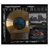 Varsity Blues RIAA award custom framed
