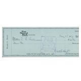 New York Yankees Waite Hoyt Signed Cancelled...