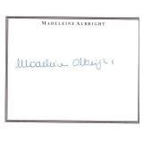 Secretary of State Madeleine Albright signature...