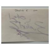 Pop Star Sheila E. signed note