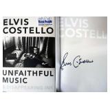 Elvis Costello signed book Unfaithful Music and...