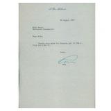 Scientology Founder L. Ron Hubbard Signed Typed...