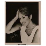 Folk Singer Joan Baez signed photo