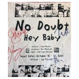 No Doubt band signed flyer