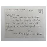 Dukes of Hazzard John Schneider signed post card